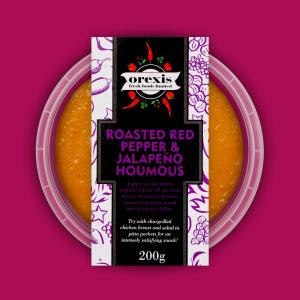Roasted Red Papper & Jalapeno Houmous